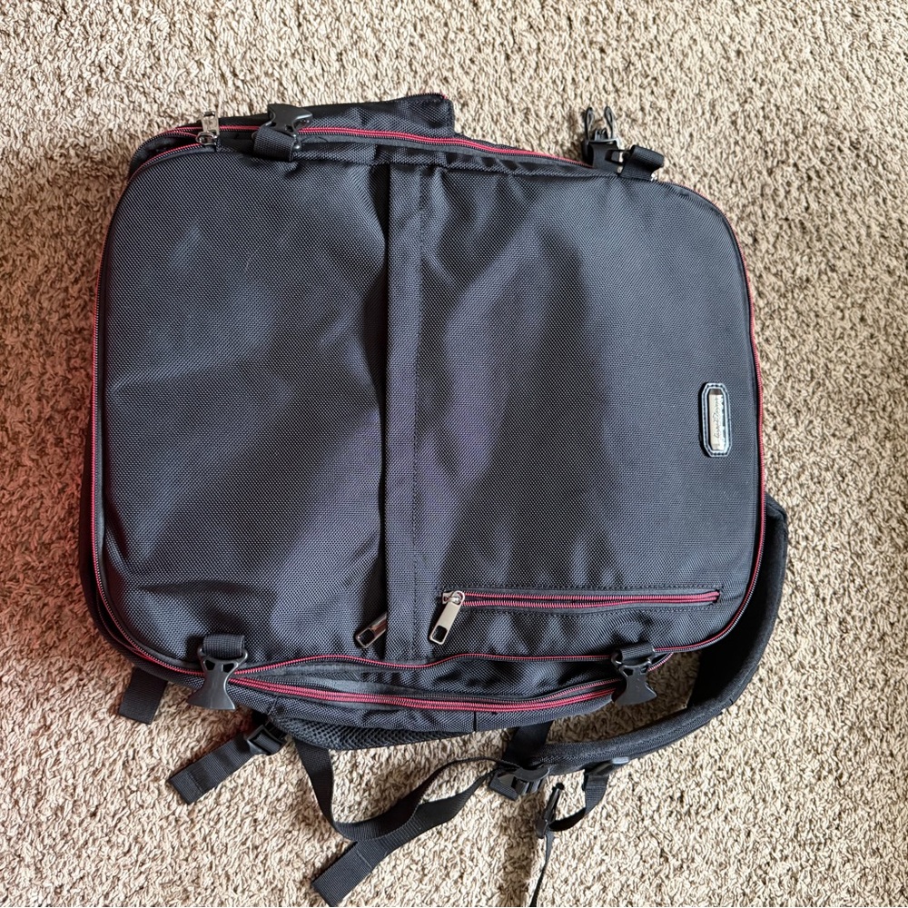 Black and Red Backpack